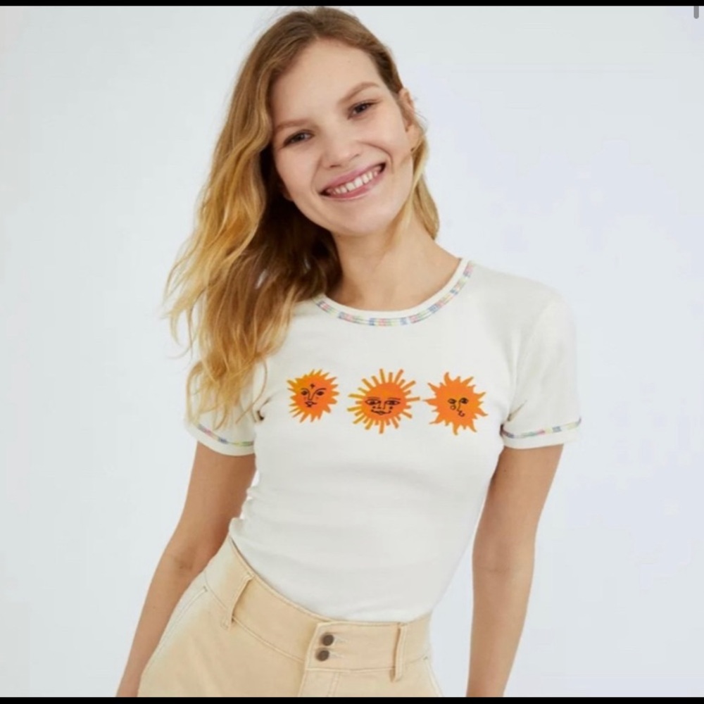 Urban Outfitters Smileys Baby Tee